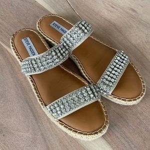 Steve Madden Rhinestone Slides